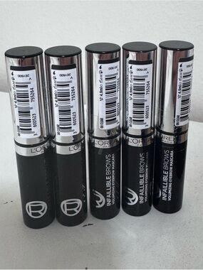 LOREAL INFAILLABLE BROWS VOLUMIZING EYEBROW MASCARA, 24 hr FORMULA,4.9ml- $15 ea